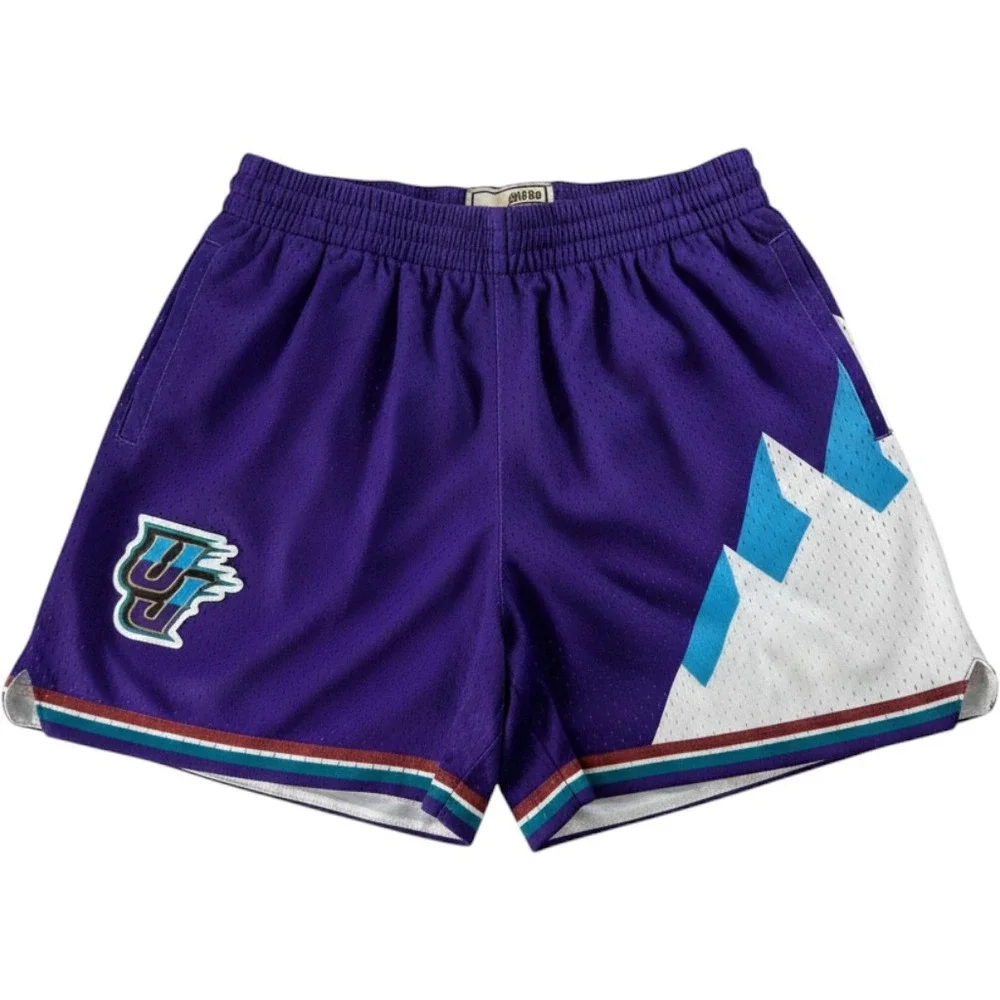 Mitchell & Ness Utah Jazz Hardwood Classics Basketball Shorts Womens Small NEW